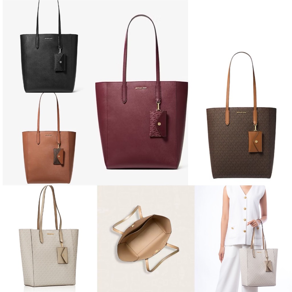 TAS WANITA MK VINCENT LARGE SAFFIANO LEATHER TOTE BAG