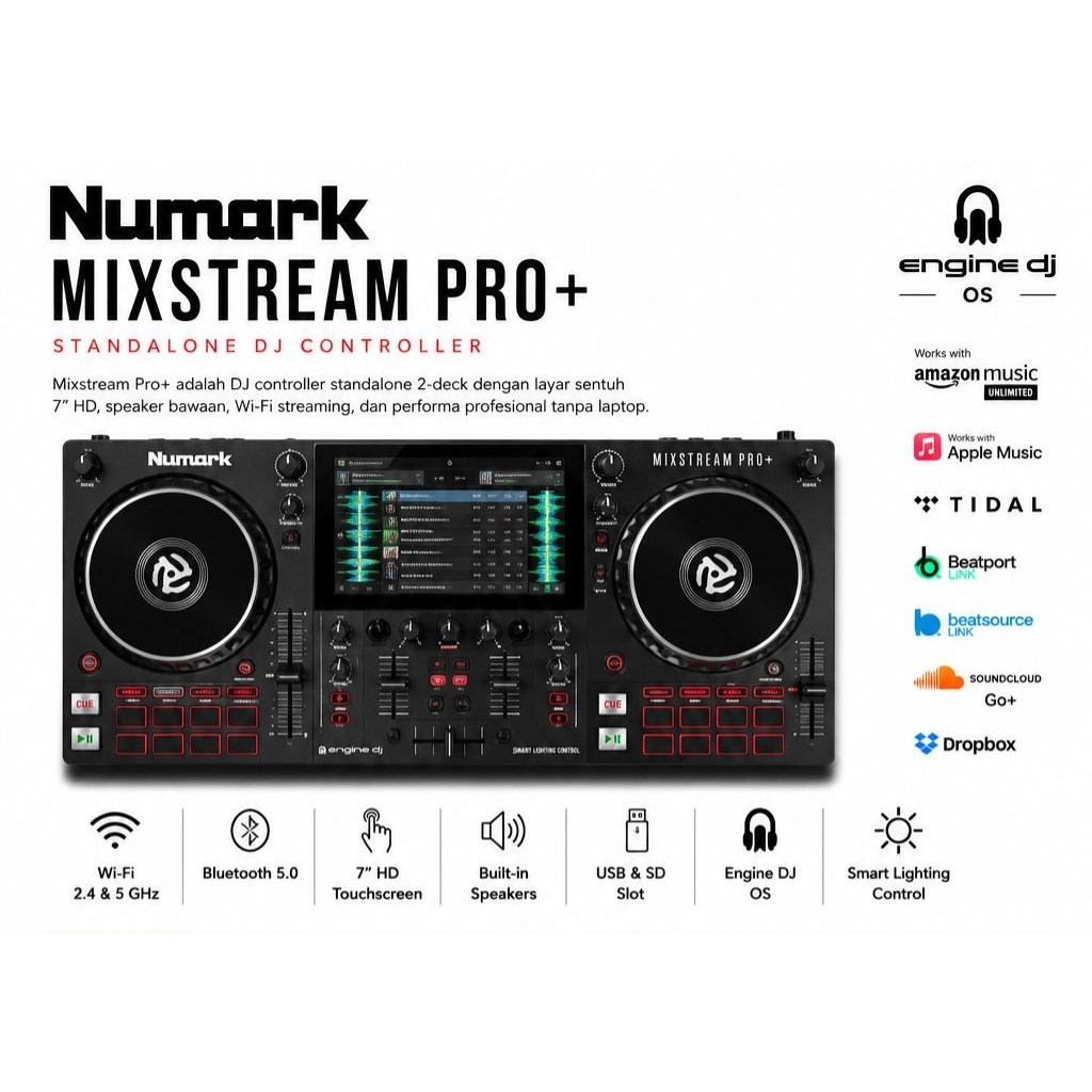 DJ Controller Numark Mixstream Pro+