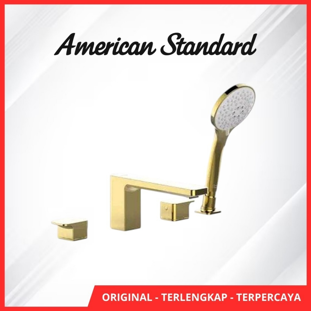American standard E Deck Mounted B&S Faucet - Polished Cool Sunrise - FFAS1300 - 601GL0BF0