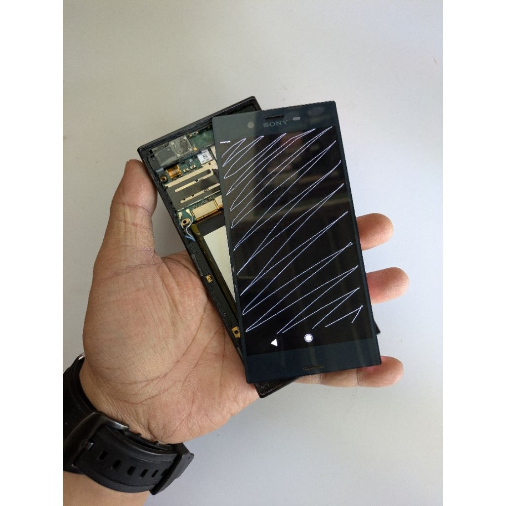 lcd original sony xperia xz docomo biru
