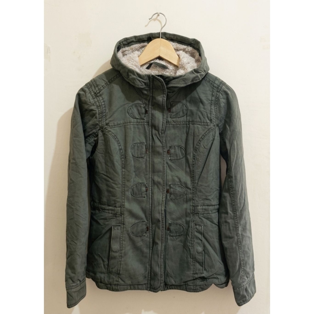 Jaket Tebal Parka sherpa  dalam Aber