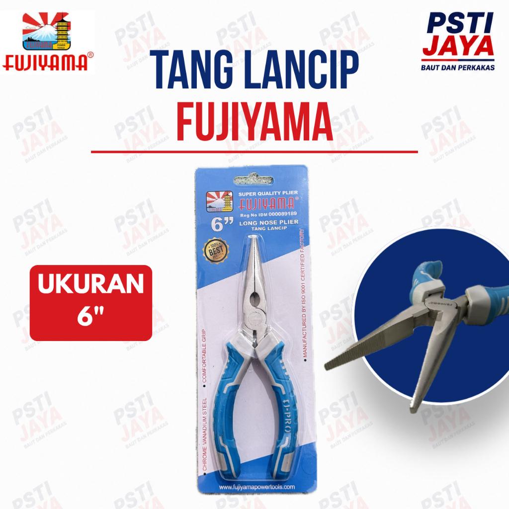Tang Lancip Fujiyama 6 Inch | Long Nose Pliers FUJIYAMA 6" | PSTI JAYA