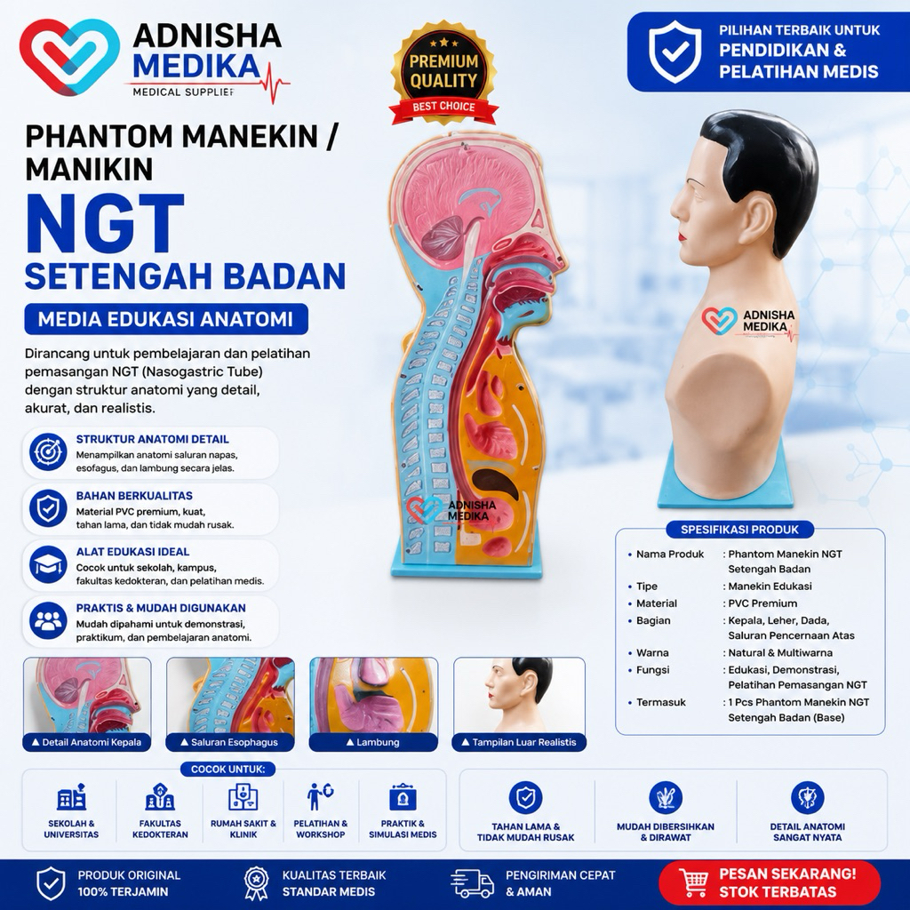 PHANTOM MANEKIN / MANIKIN / NGT SETENGAH BADAN