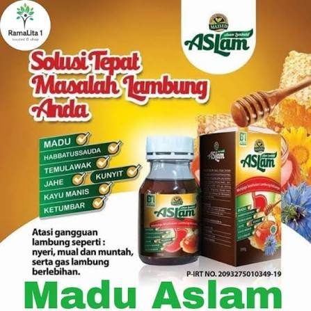 Madu Aslam Solusi Masalah Asam Lambung dan Pencernaan Maag / Aslam Asam Lambung