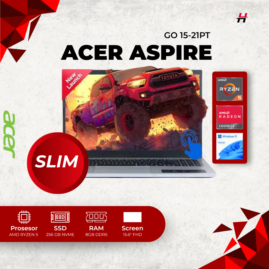 ACER ASPIRE GO 15 21PT AMD RYZEN 5 7520U 8GB DDS5 1TB SSD FHD IPS TOUCHSCREEN WINDOWS 11