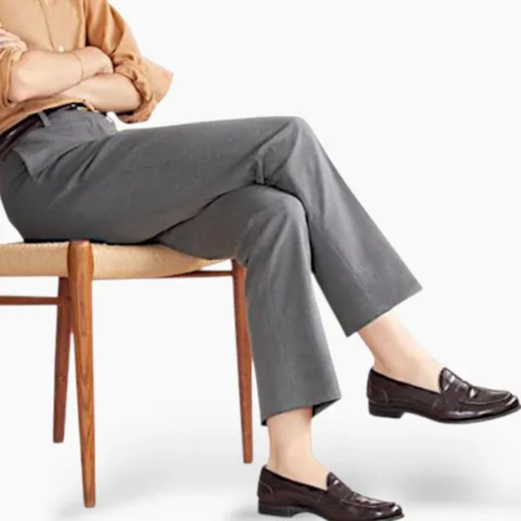 CAFE SOHO TAILORED HERRINGBONE FORMAL PANT