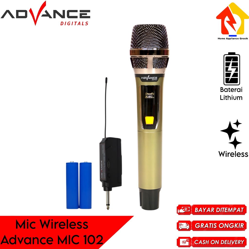 Mic Wireless Advance MIC 102 / Mic Bluetooth Karaoke Advance MIC102