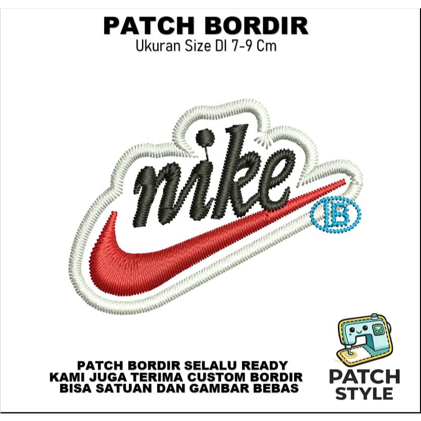 EMBLEM PATCH BORDIR NIKE LOGO HIGH QUALITY - PATCHSTYLE