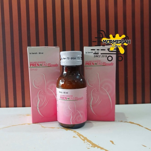 Prenatal EMESIS SIRUP 60 ml dengan Ekstrak Jahe & Vit B6 untuk meredakan mual & Muntah