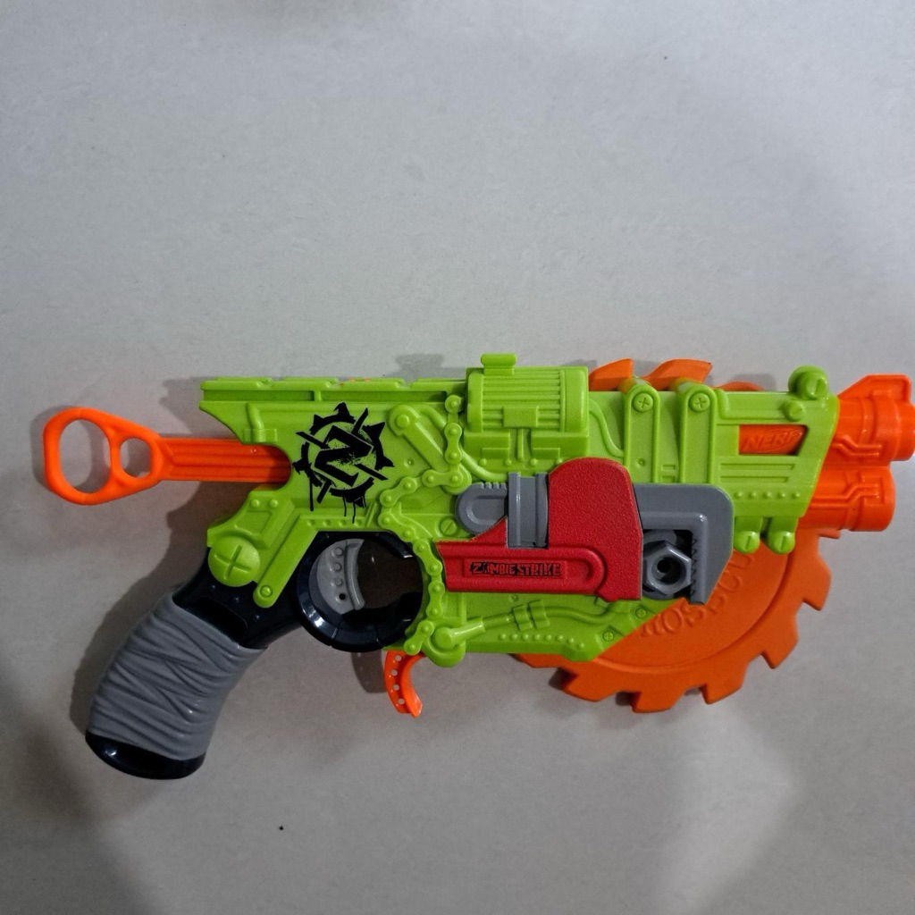 Pistol Mainan Nerf Zombie Strike Crosscut Preloved Original