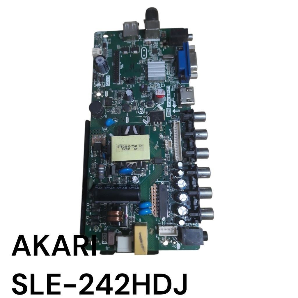 MB TV LED AKARI SLE-242HDJ MAINBOARD MESIN TV LED AKARI