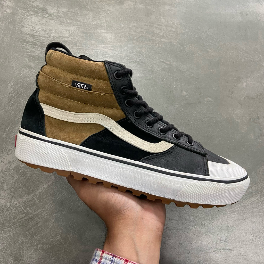[Size 42] Rare Vans Sk8-Hi MTE 2.0 DX ‘Dirt’ Brown Black White Leather Suede (VN0A4P3ITUH) Second Or