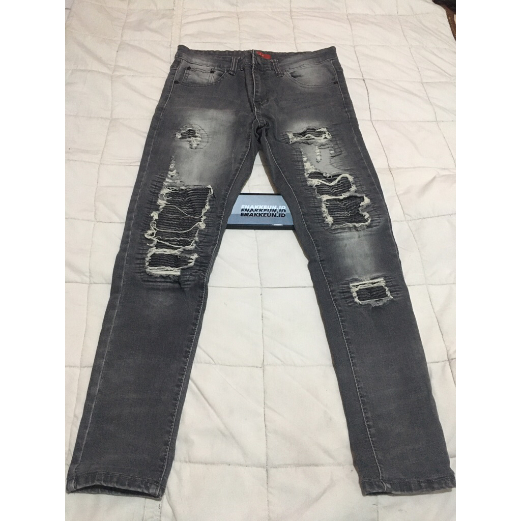 RUCAS SEASON 4 GRAPHITE BIKER JEANS SIZE 31