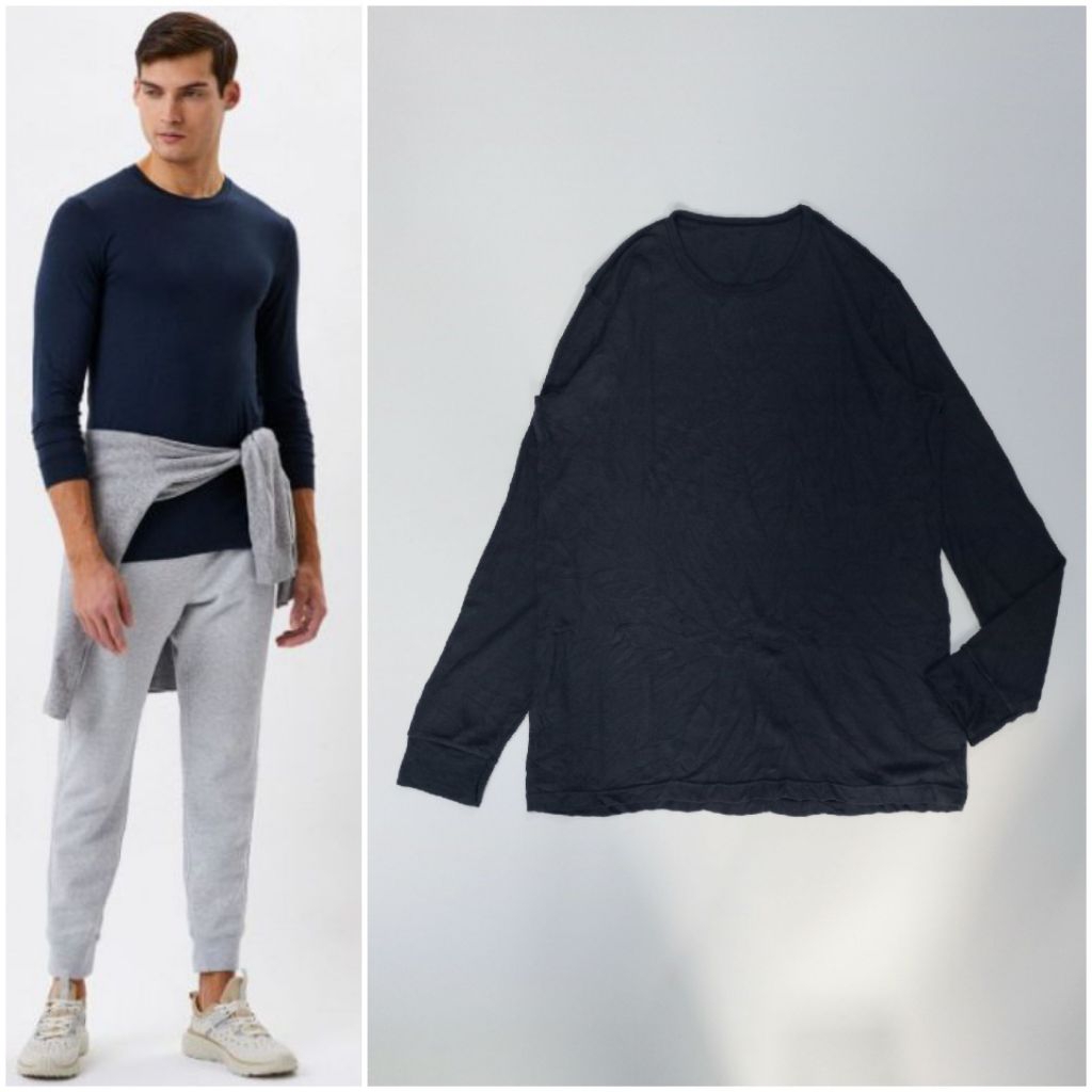 UNIQLO Men Heattech Waffle TShirt [Reguler Heattech]