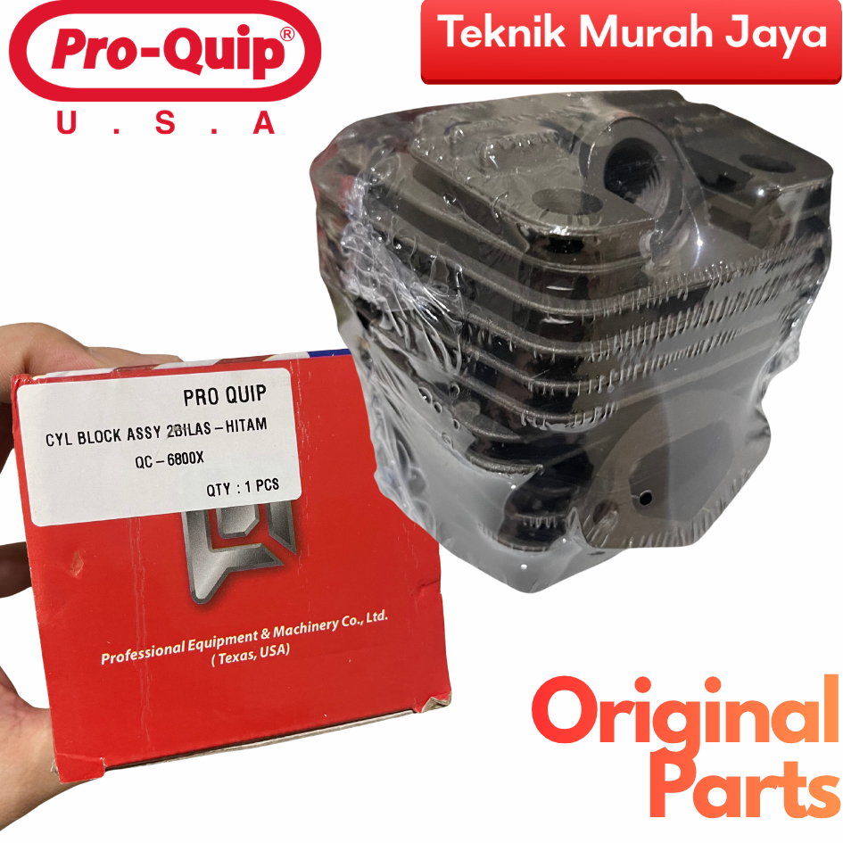 ProQuip 6800X TURBO Cylinder Blok Mesin Silinder Piston Blok Foring 45.2mm Poring Boring Buring Blok