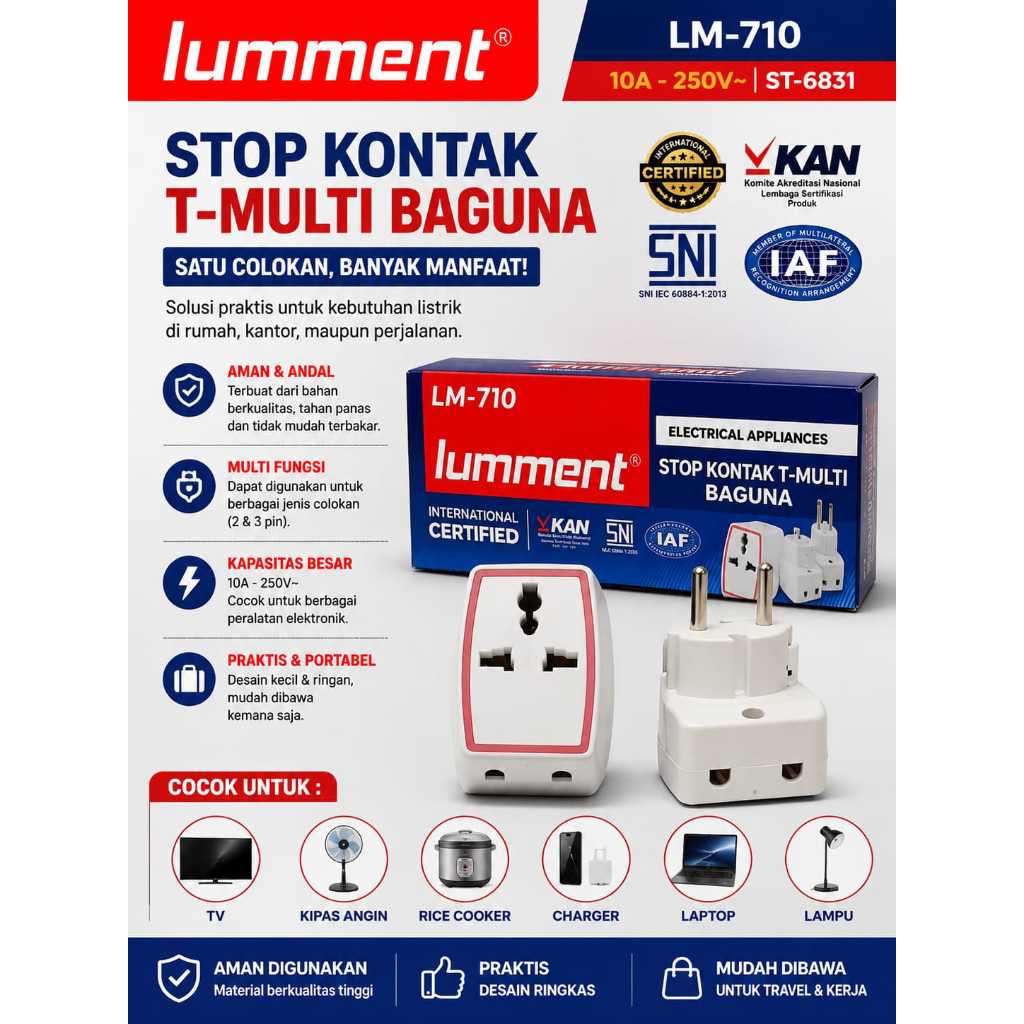 LUMMENT T-Multi Serbaguna ST-6831 SNI