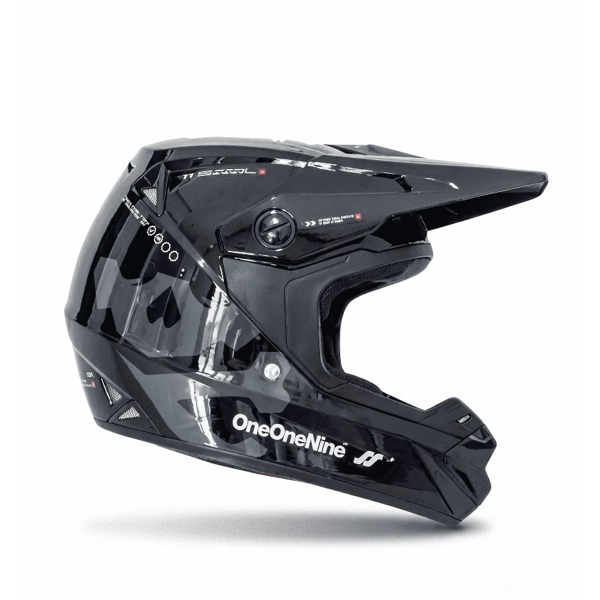 HELM ORCA 119  HELM ORCA ONEONENINE TH 9 BLACK GLOSS TERBARU