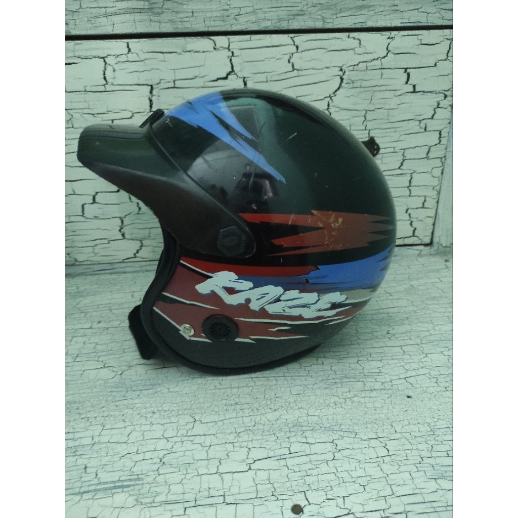 Helm Jadul Kawasaki Kaze
