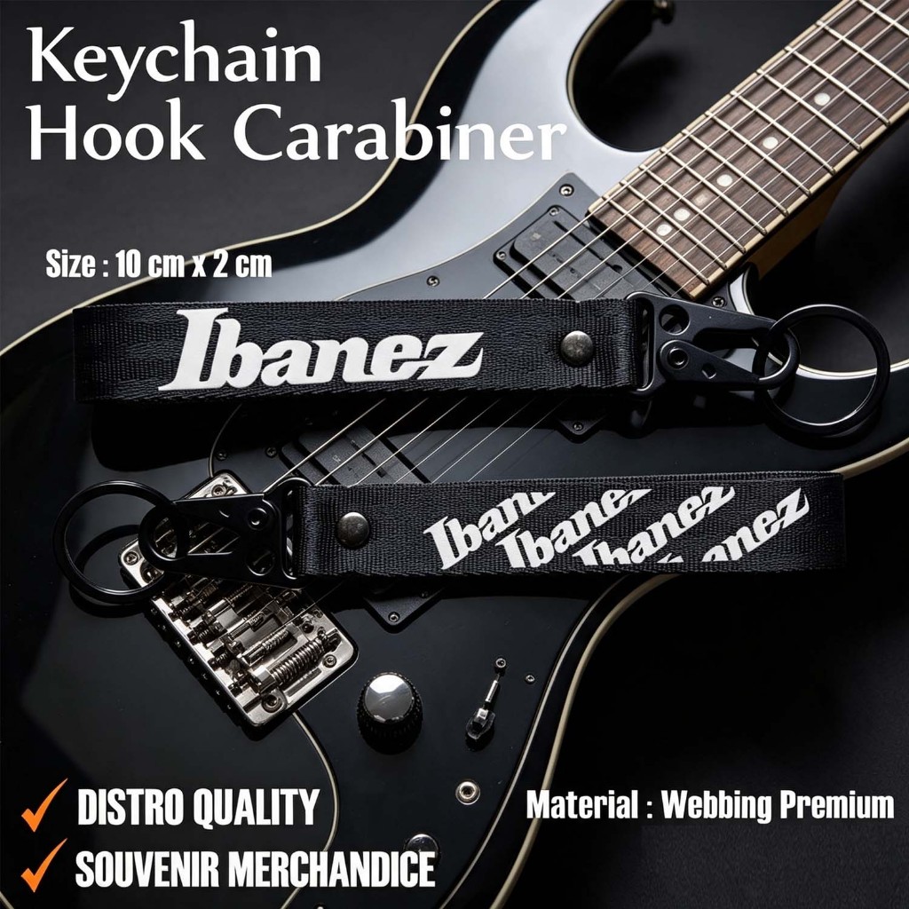 GANTUNGAN KUNCI IBANEZ - KEYCHAIN IBANEZ - KARABINER GITAR IBANEZ