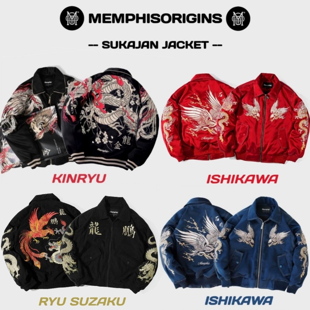 SUKAJAN JACKET MEMPHIS - RYU SUZAKU | KINRYU | ISHIKAWA | ETERNALS | MASAMUNEKO | KURO RYUJIN | JINS