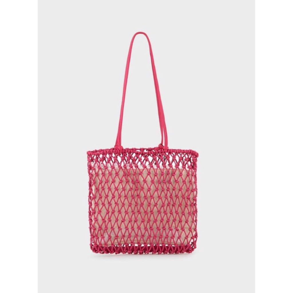 Leather Net Bag by Pomelo