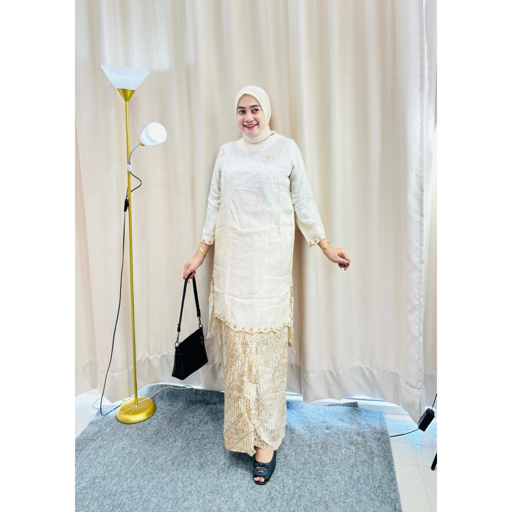 Set Rok Batik Sutra Premium