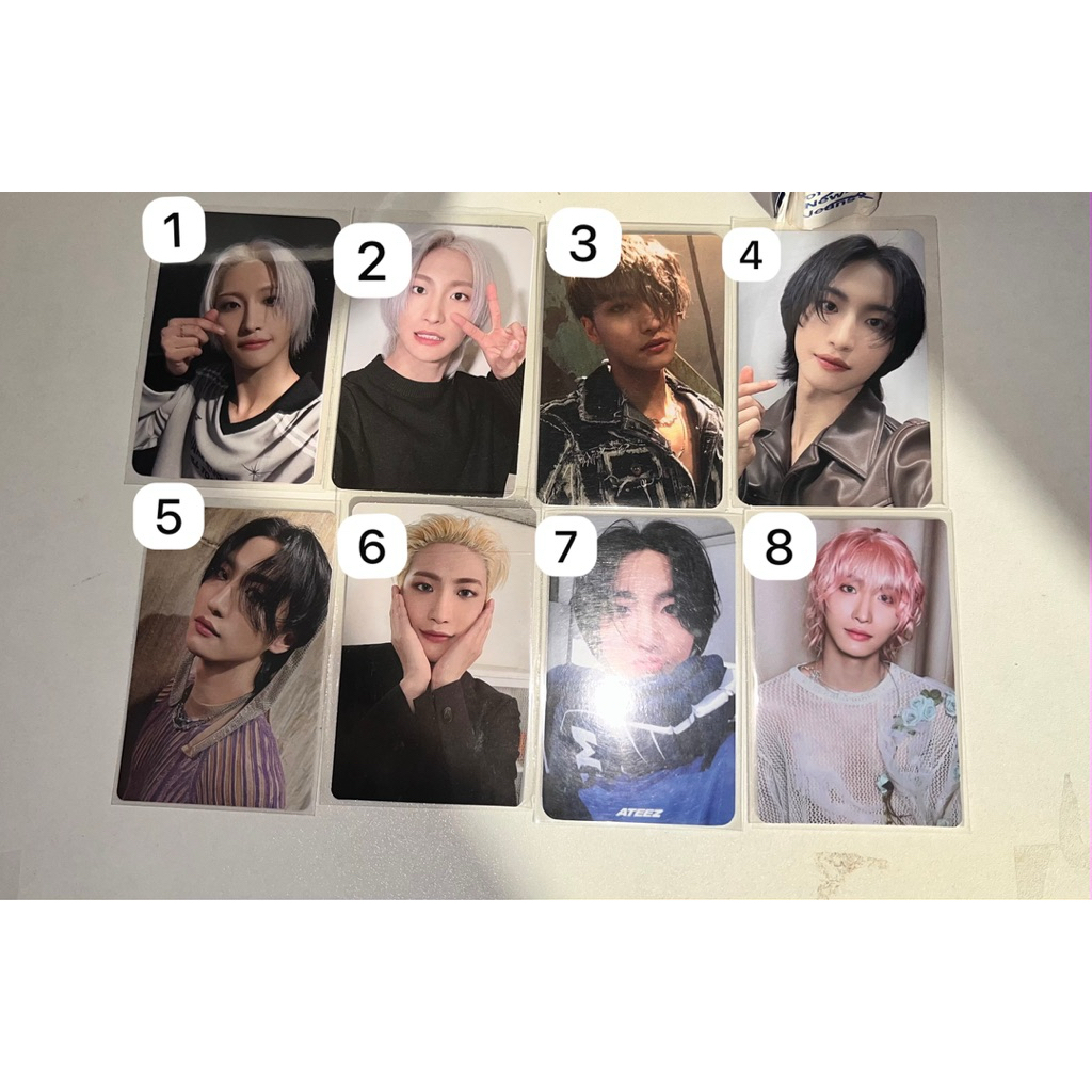wts photocard pc ateez official pc san ateez - TOLONG BACA DESKRIPSI