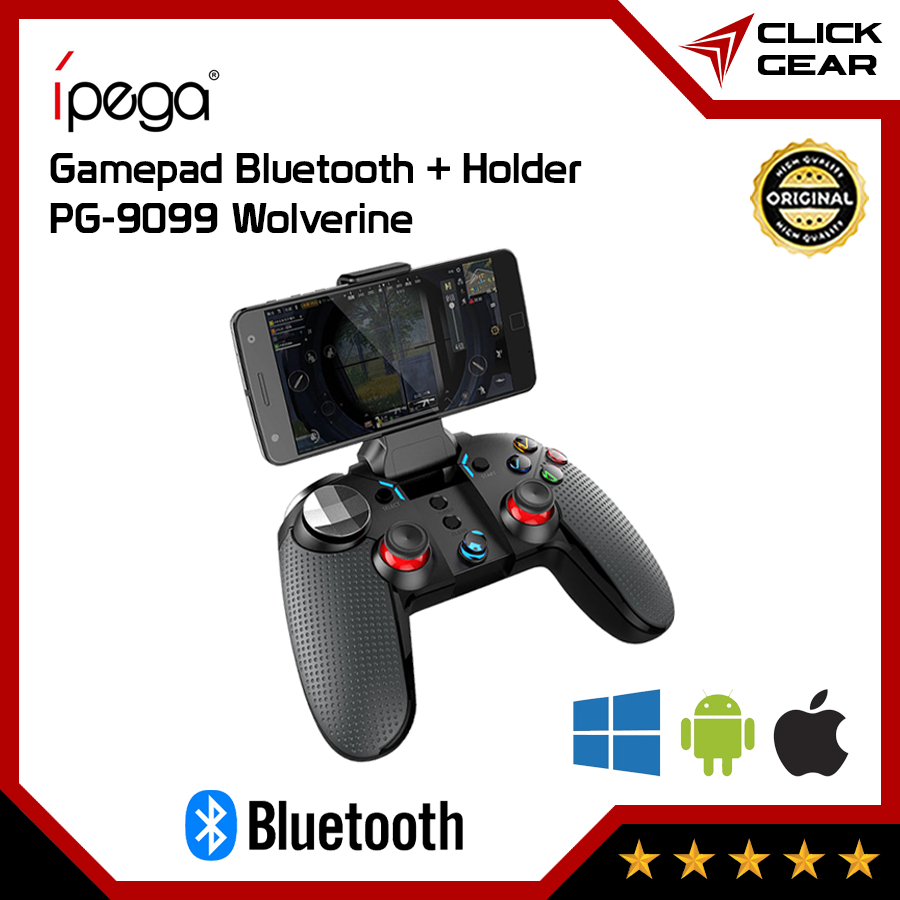 IPEGA PG-9099 Wolverine - Gamepad Wireless Bluetooth + Phone Holder Joystick Joy Stick Stik Controll