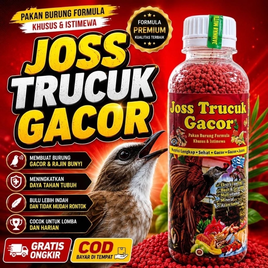 JOSS TRUCUK GACOR MERAH voer Trucuk gacor lorena doping trucuk kutilang jalak voer