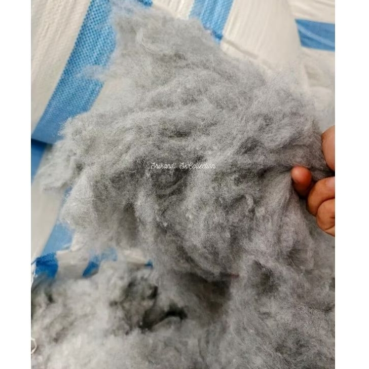 DAKRON ABU-ABU 1kg I 1000g I Isi Bantal, Guling, Boneka Dll