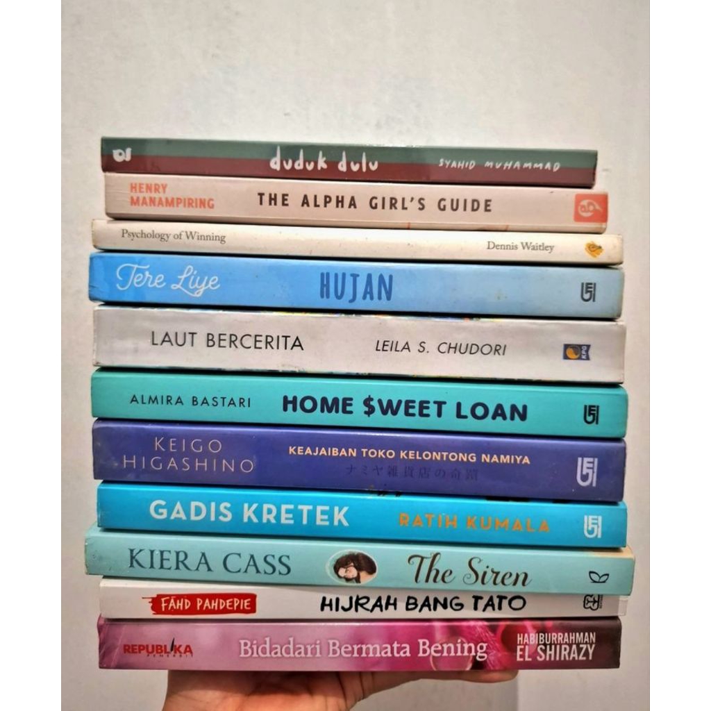 Preloved Buku Murah - Keajaiban Toko Kelontong Namiya/Hujan/Laut Bercerita/Home Sweet Loan/Alpha Gir