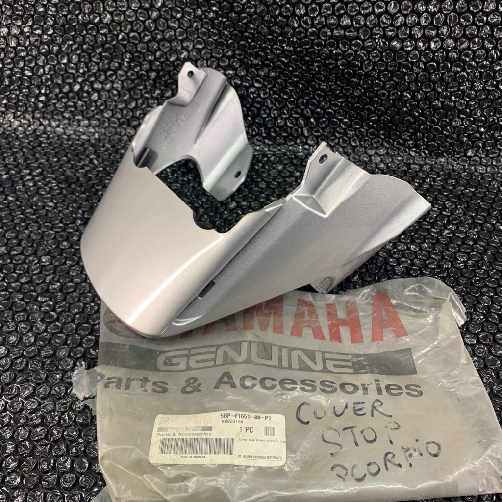 Cover Stoplamp Lampu Belakang Sambungan Body Scorpio Silver Asli Ori Nos YAMAHA GENUINE PARTS / YGP 