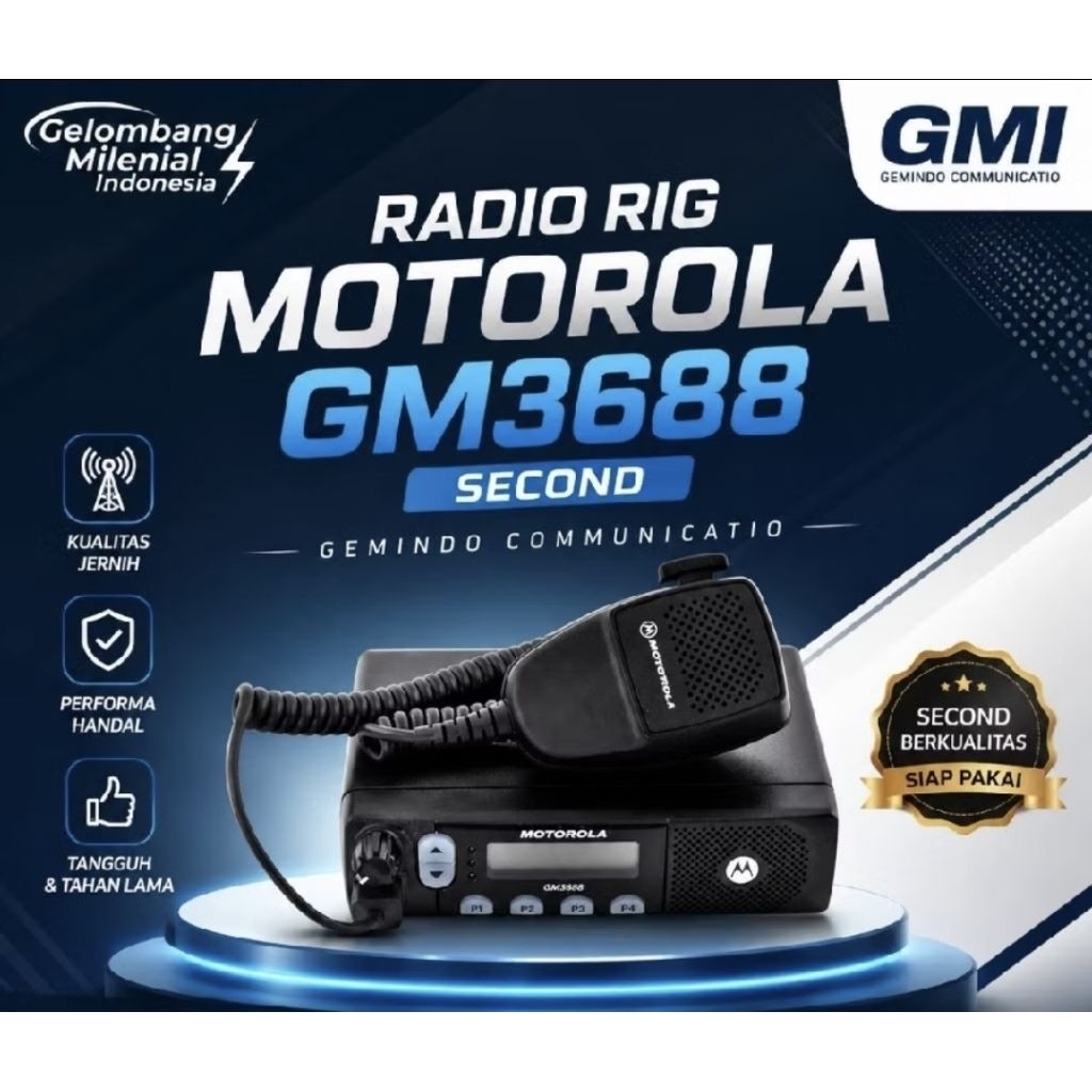 RADIO RIG MOTOROLA GM3688 UHF LOW BAND