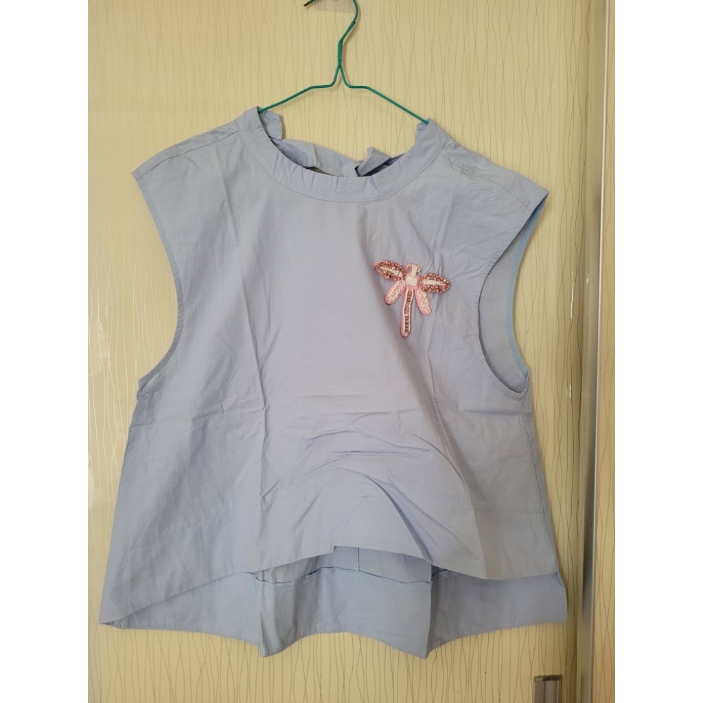 moscato/blouse moscato/atasan wanita moscato/soft blue/sz.L
