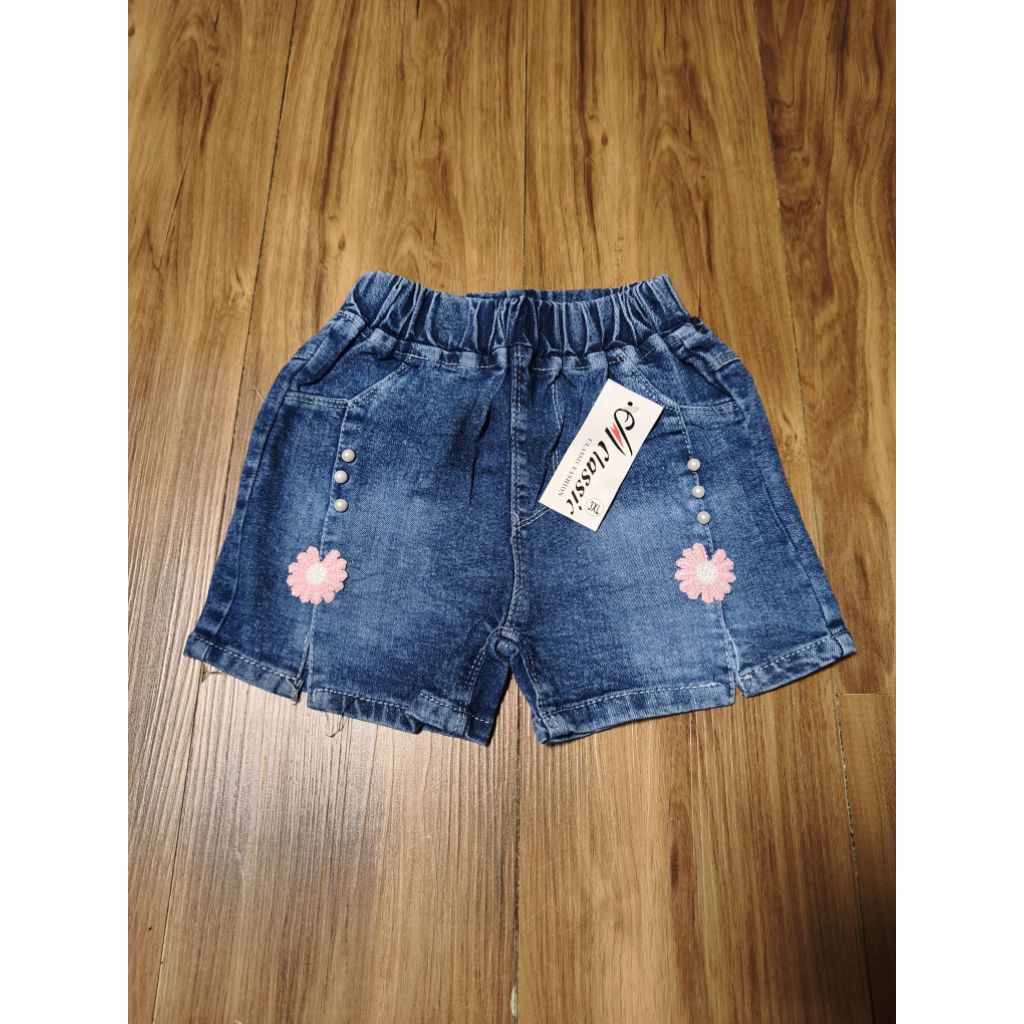 Little Cizzy Celana Jeans Pendek Anak Perempuan Premi Impor | Short Pants Kids Premium Import 4 - 5 
