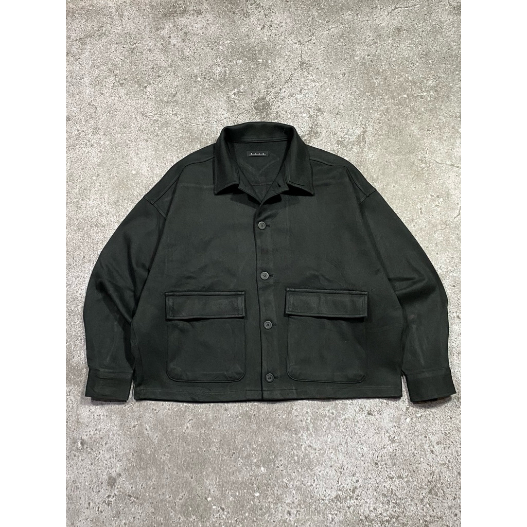 Wool Boxy Work Jacket Risk