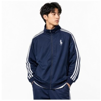 baju casual outfit trektop training /jaket olahraga logo kuda sweater trektop pria  wanita premium b