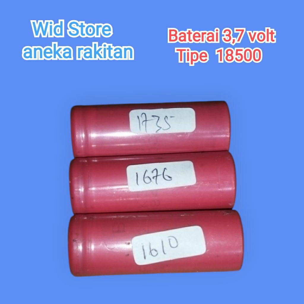 Baterai 18500 3,7 volt