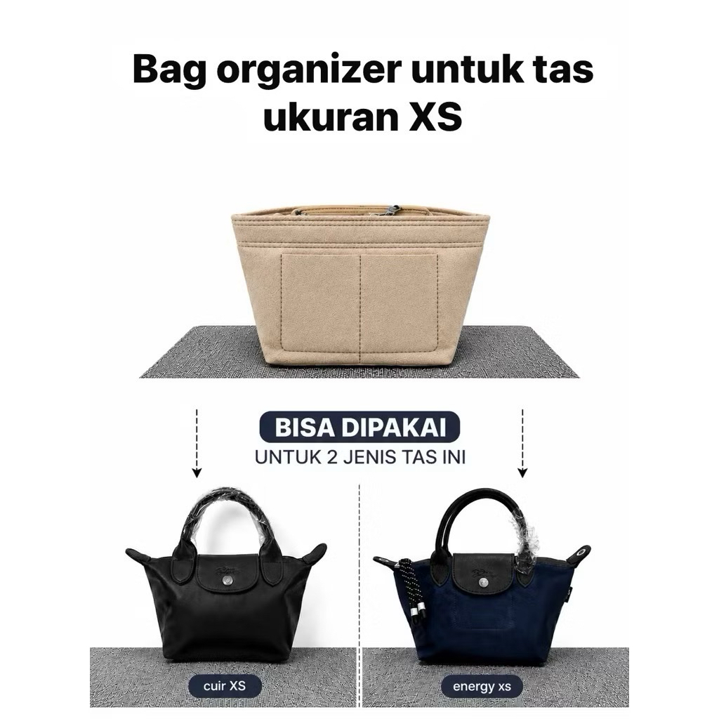 Bag Organizer Tas LC Cuir XS / Energy XS Pouch Multifungsi