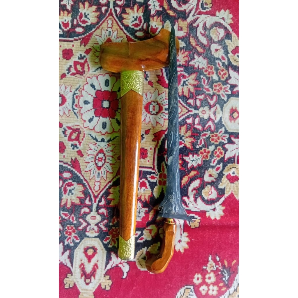 Keris Lurus Sempaner Pamor Buntel Mayit , Rangka Gandar Iras Selut Kuningan