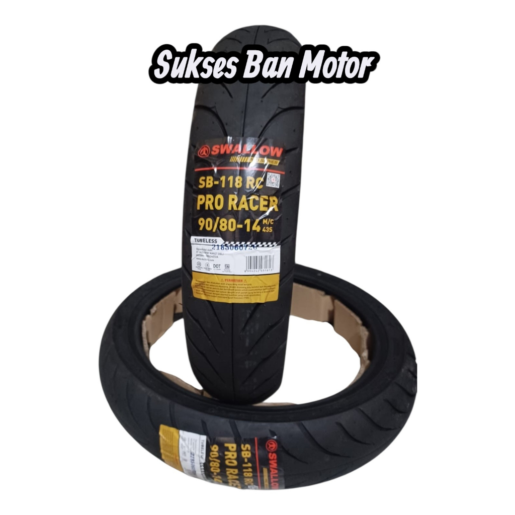 Ban Motor Tubeless Swallow Pro Racer Ring 14 Soft Compound