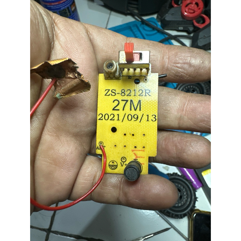 Modul receiver mobil remot control 3ch frekuensi 27 MHz
