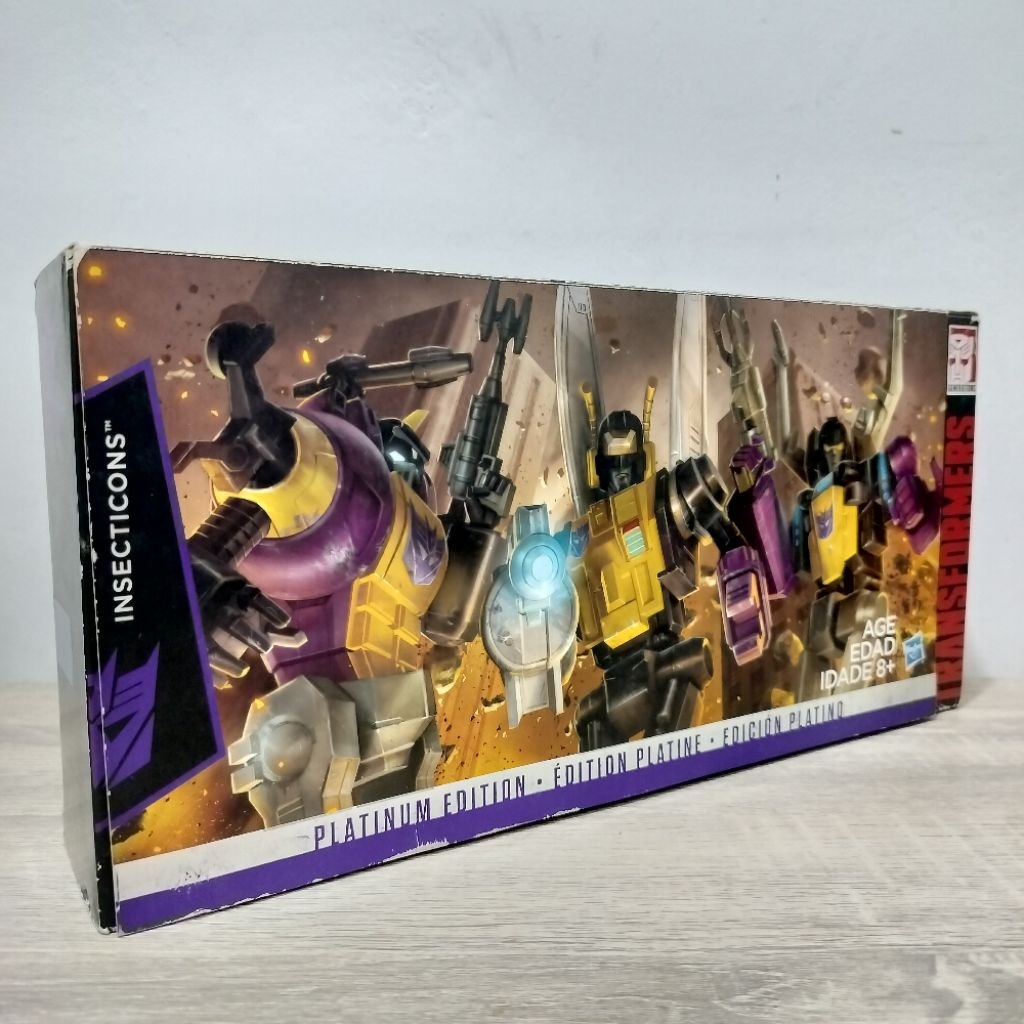 transformers platinum edition insecticons bombshell,kickback,& skrapnel