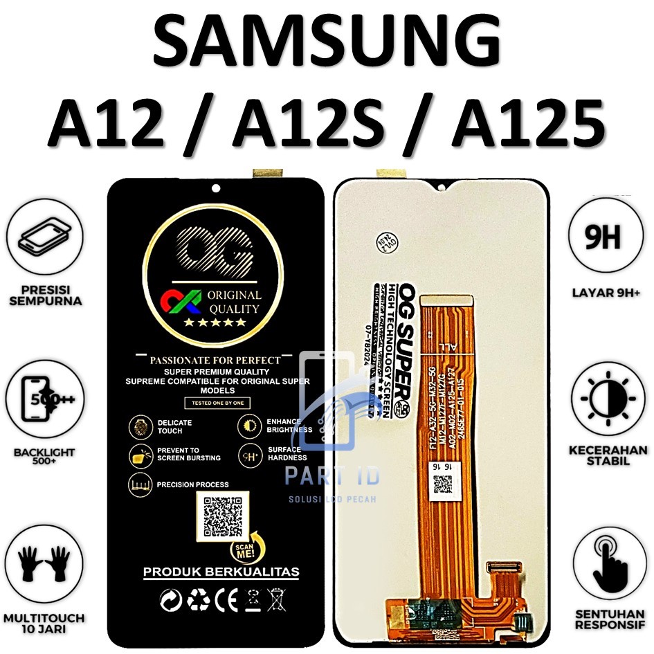 LCD TOUCHSCREEN SAMSUNG GALAXY A12 / A12S / A125 ORIGINAL