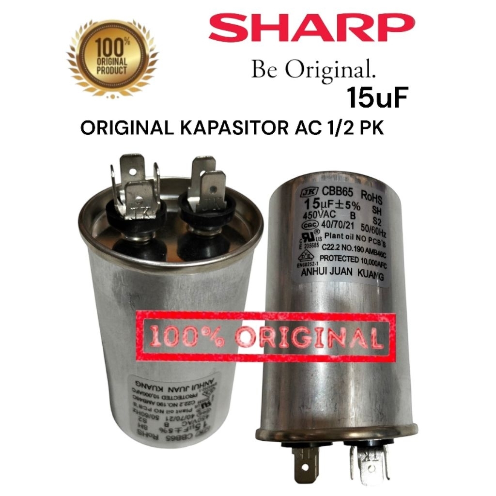 KAPASITOR AC 1/2PK AC SHARP