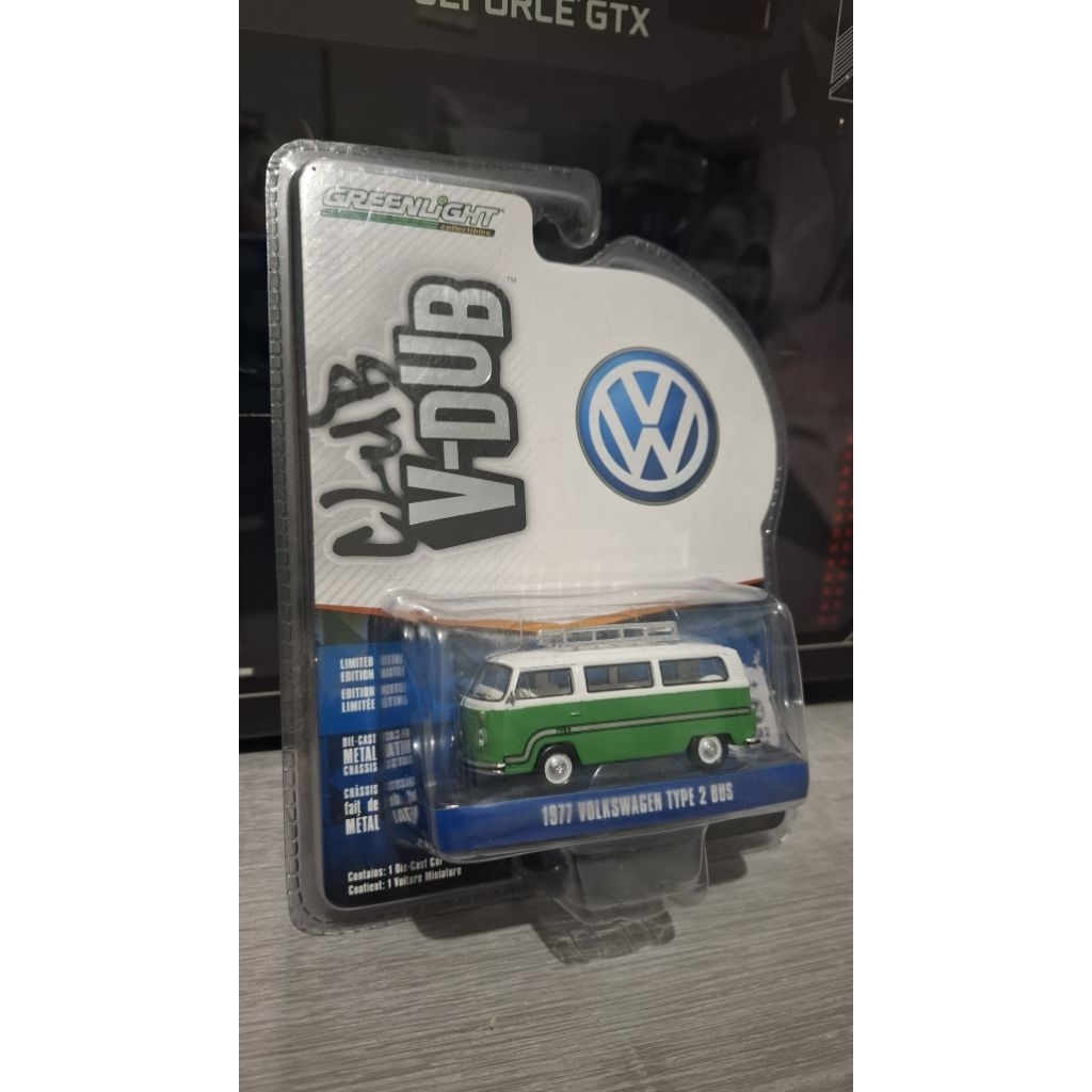 Diecast Greenlight VW Kolpri Kemasan Blister -VDUB