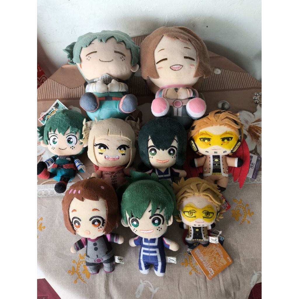My Hero Academia BNHA Anime Plush doll, Midoriya, Ochako, Tsuyu, Toga, Hawks