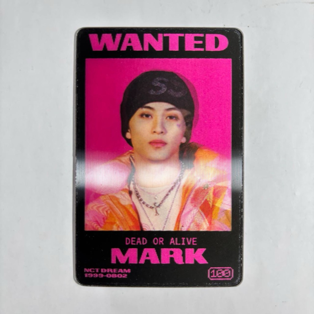 PHOTOCARD LENTICULAR GLITCH MODE LENTI MARK NCT DREAM OFFICIAL