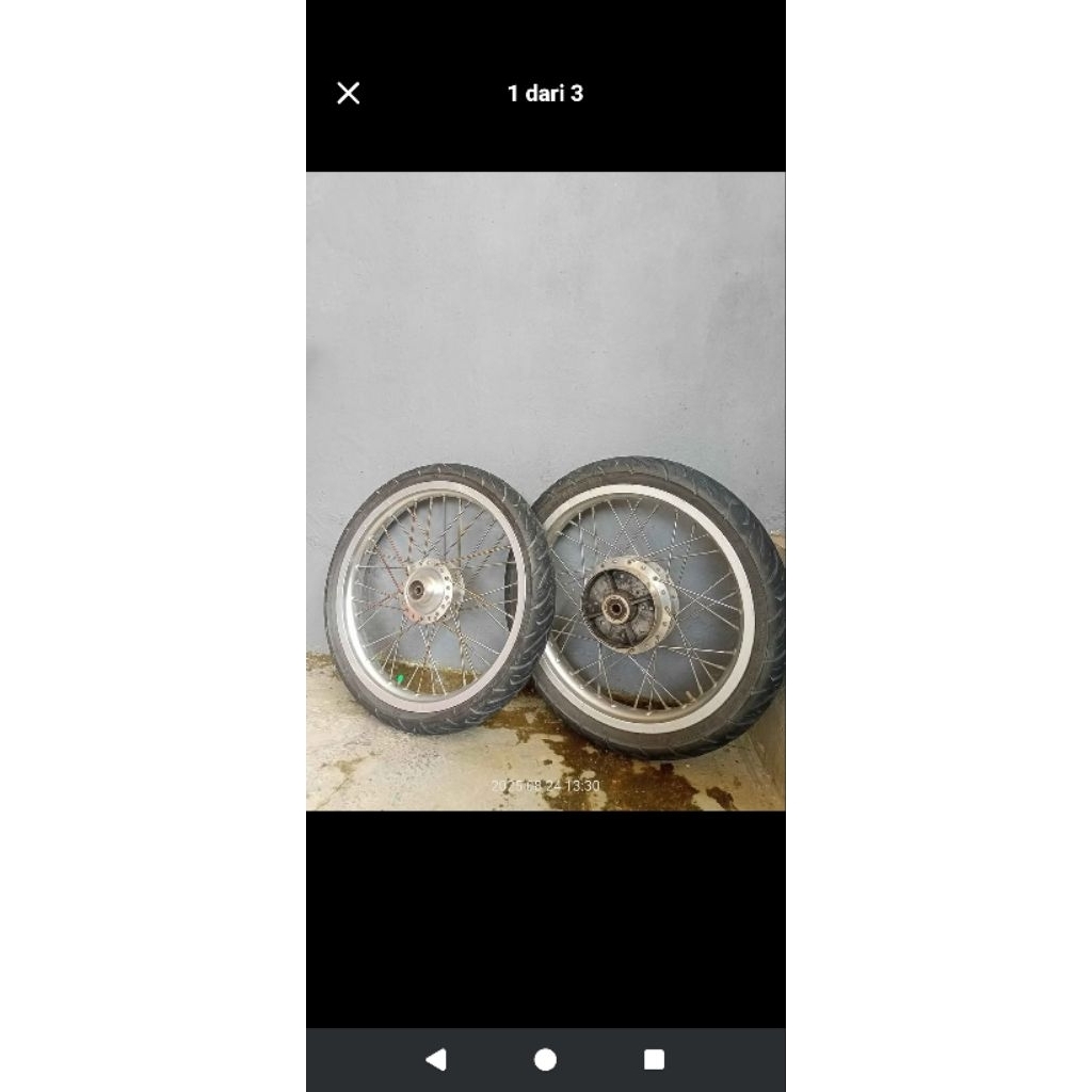 1 set ban motor ring 17 " bekas copotan CB150R gen 2