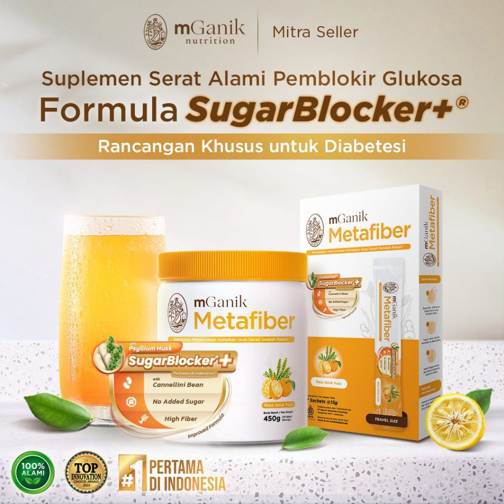 mGanik Metafiber 450gr | Suplemen Serat Khusus Diabetes - MGanik Balikpapan